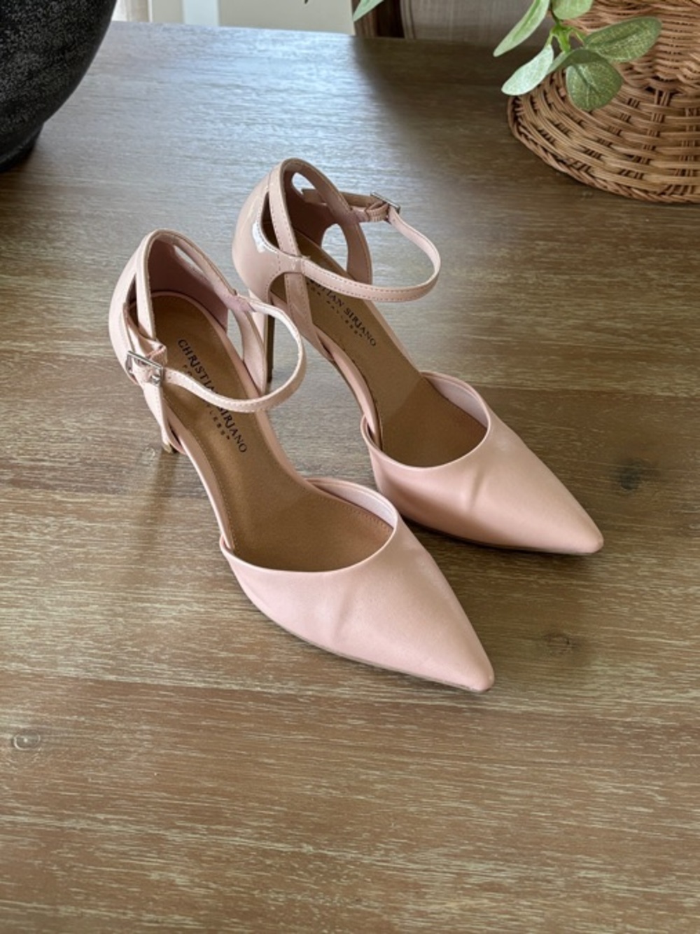 Christian Siriano for PaylessWomen's Ankle-Strap Pointed Toe Heels in Blush Pink